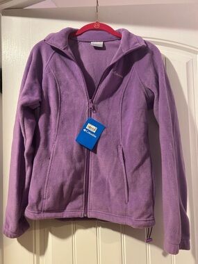 Columbia Lavender Zip-Up Fleece Jacket